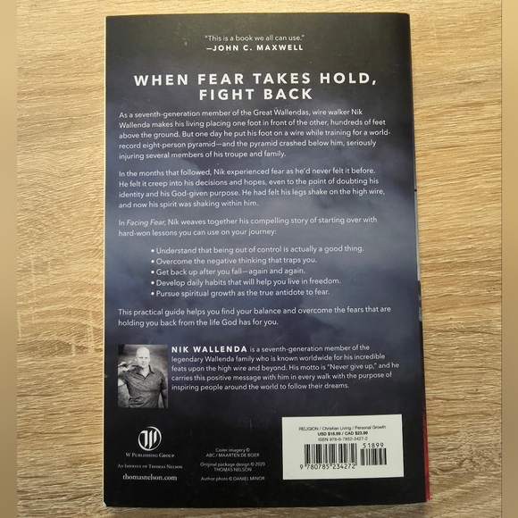 Facing Fear by Nik Wallenda Book - Picture 2 of 2